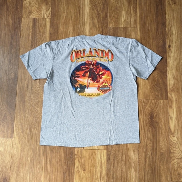 Harley Davidson Graphic Biker Motorcycle T-shirt - Picture 2 of 4